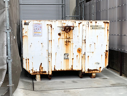 建築業 コンテナ設置事例