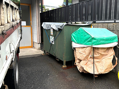 建築業 コンテナ設置事例